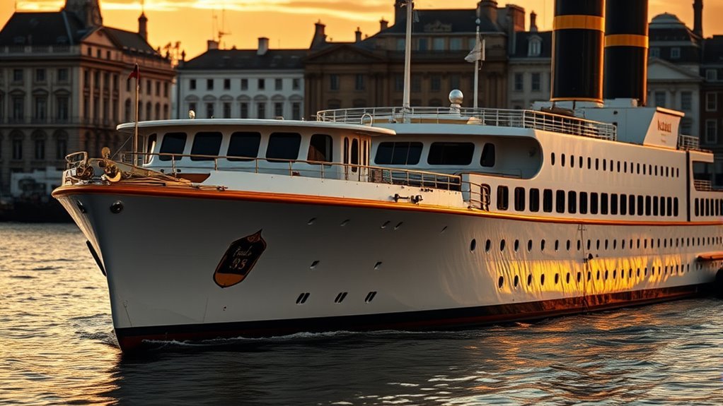 SS Normandie luxury ocean liner with streamlined Art Deco profile