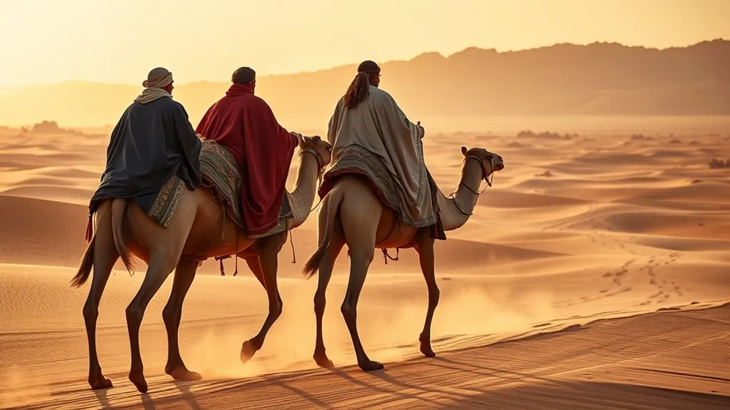 How Far Did the Magi Travel? Ancient Magi traveling slowly with camels and supplies