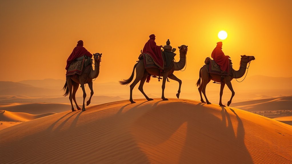 The Journey Of The Magi to Bethleem: Best Routes & Travel Tips Artistic reconstruction of the Magi beginning a long journey from the ancient East