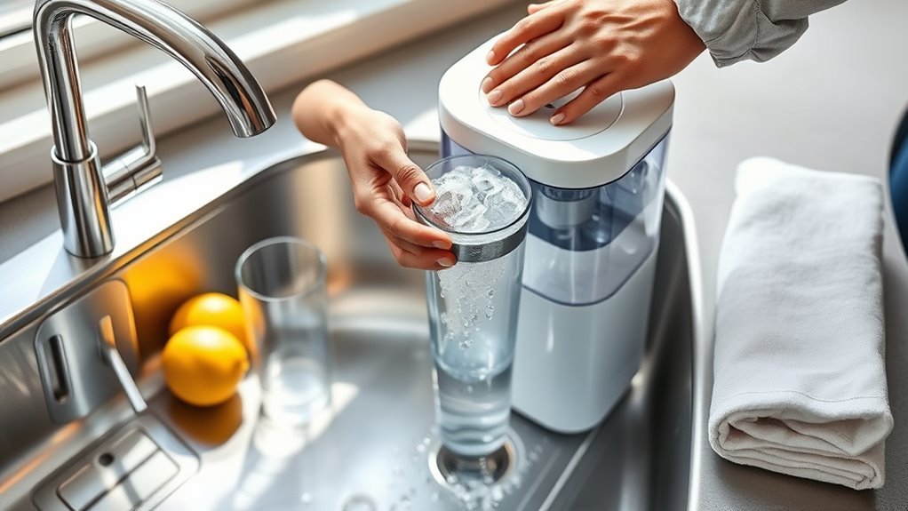 cleaning and maintaining a home water purifier