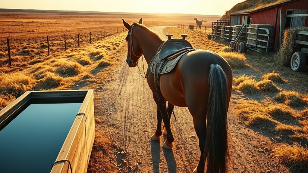 Equine trail care, watering, and resting practices to maximize travel mileage and horse health