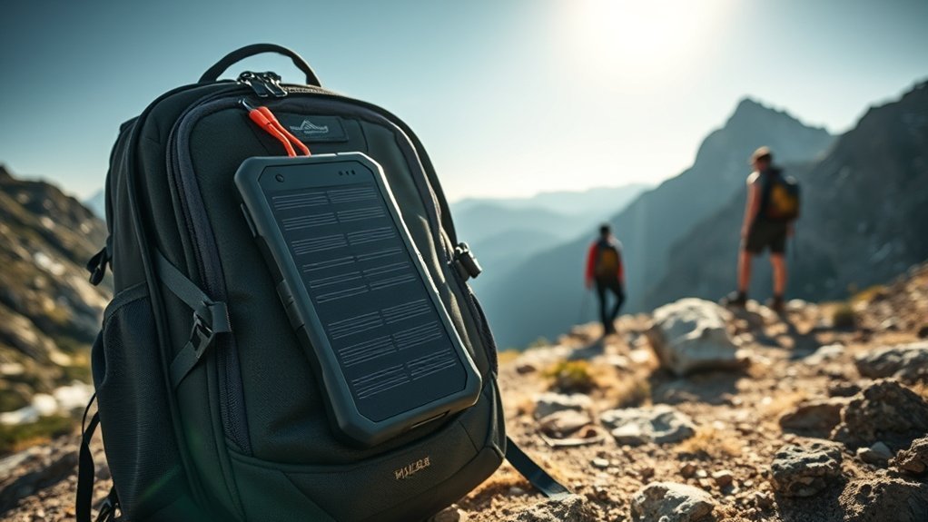 Portable Charger Solar Charge Power Bank Backpa...: Everything You Need to Know portable solar charger positioned in direct sunlight for efficient charging