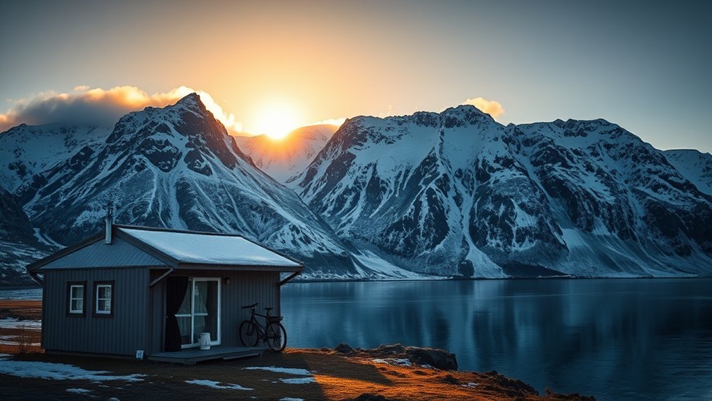 Traveler using an eye mask to sleep during Svalbard's midnight sun