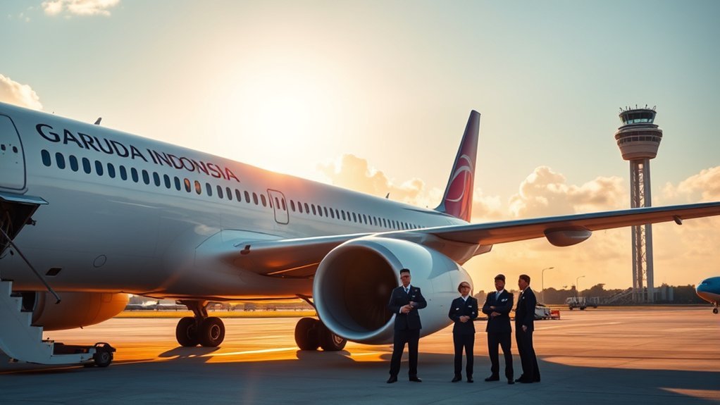 Garuda Indonesia aircraft on tarmac, reflecting the airline's mixed safety reputation