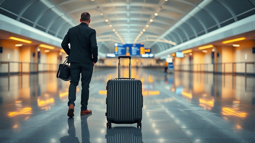 Traveler reviewing a connecting-flight itinerary and airport transfer