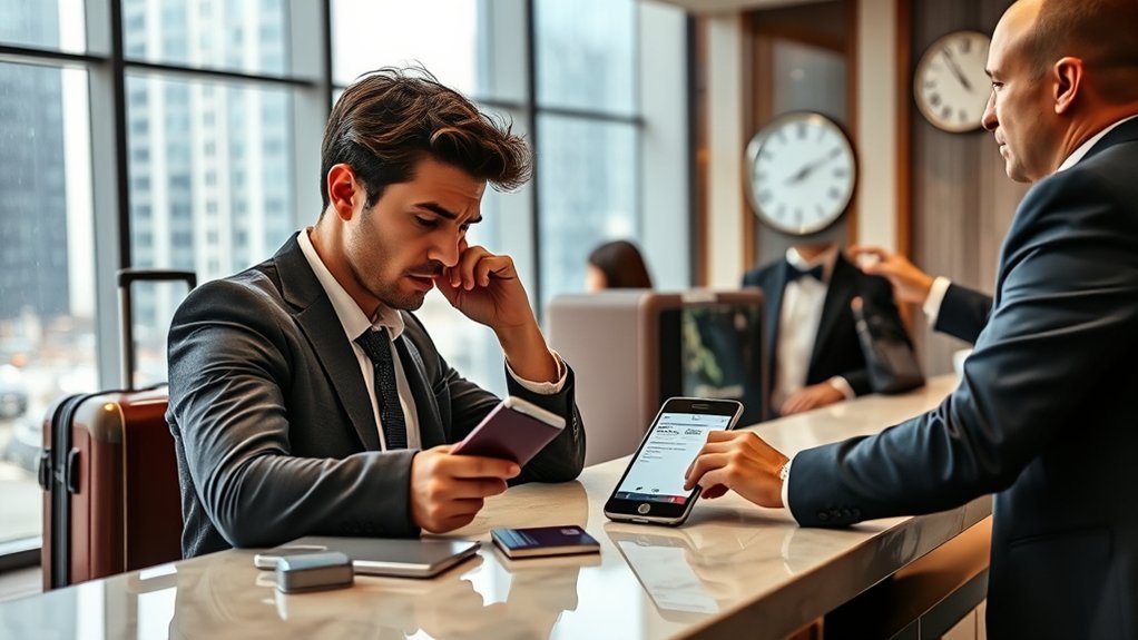 Can You Force A Hotel to Refund: Best Routes & Travel Tips Traveler reviewing the terms of a nonrefundable hotel booking