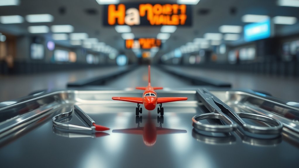 One book of safety matches permitted in carry-on baggage