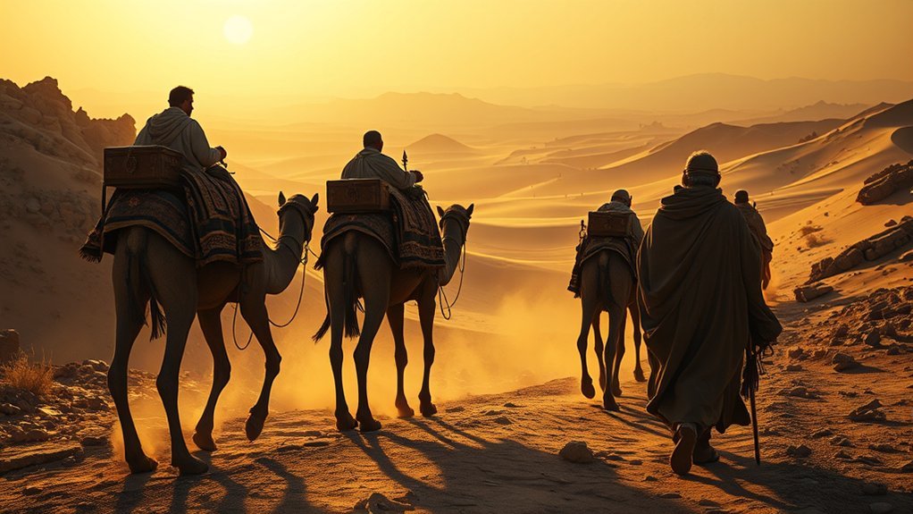The Journey Of The Magi to Bethleem: Best Routes & Travel Tips Ancient caravan travelers moving goods along a long-distance trade route