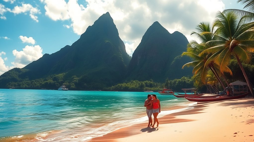 Peaceful vibrant island getaway in St. Lucia during November shoulder season