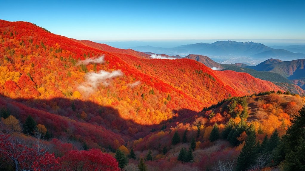 What Special Scenery Does Wuhuashan Have During the Autumn Equinox? Everything You Need to Know Peak autumn leaves on Mount Hiei between Kyoto and Lake Biwa