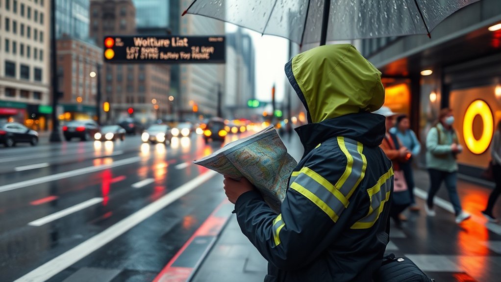 driver checking traffic conditions and allowing time for delays
