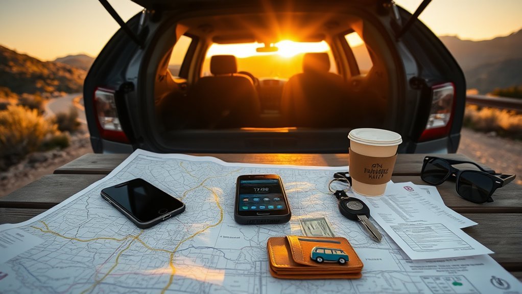 How to Order: Best Routes & Travel Tips traveler calculating fuel lodging food and activity costs for a road trip