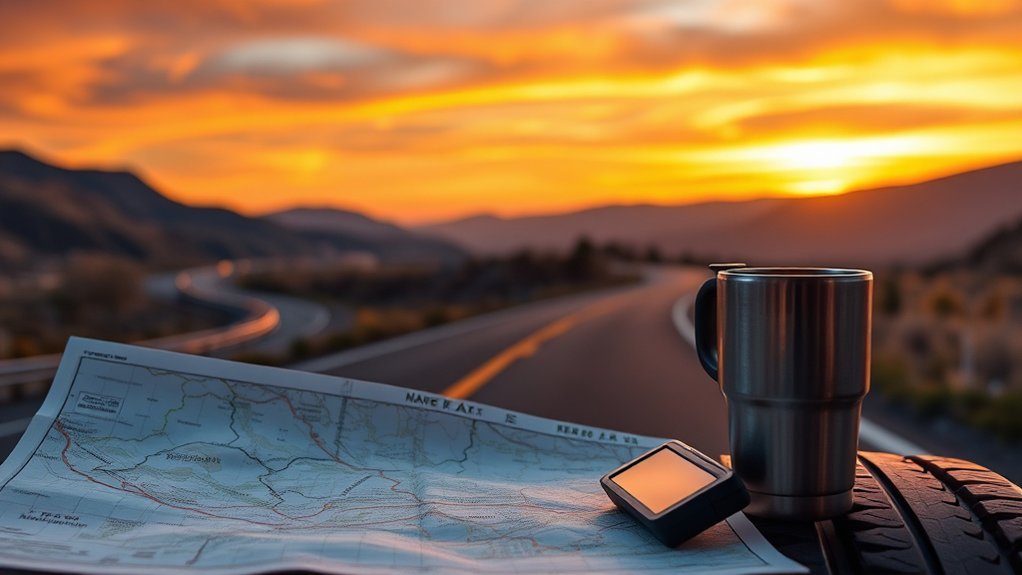 Information to Know: Best Routes & Travel Tips Traveler planning a flexible road trip route with scenic stops