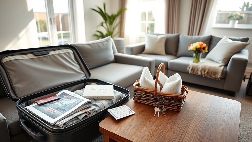 clean and organized home prepared for exchange guests
