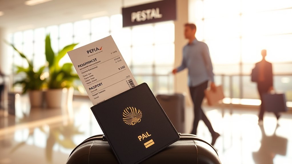 Philippine Airlines: Complete Travel Guide & Tips Traveler organizing a passport, boarding documents, and phone before a Philippine Airlines flight