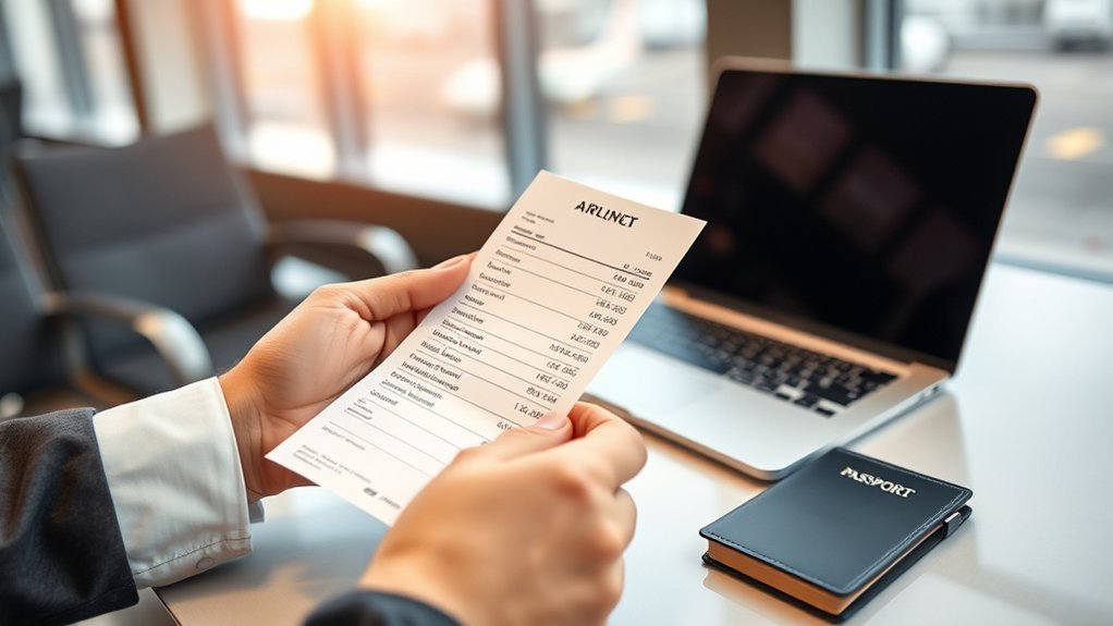 Printing an American Airlines receipt from a web browser