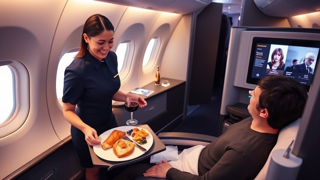 Is Luftansa A Good Airine: Everything You Need to Know Lufthansa onboard meal and entertainment experience