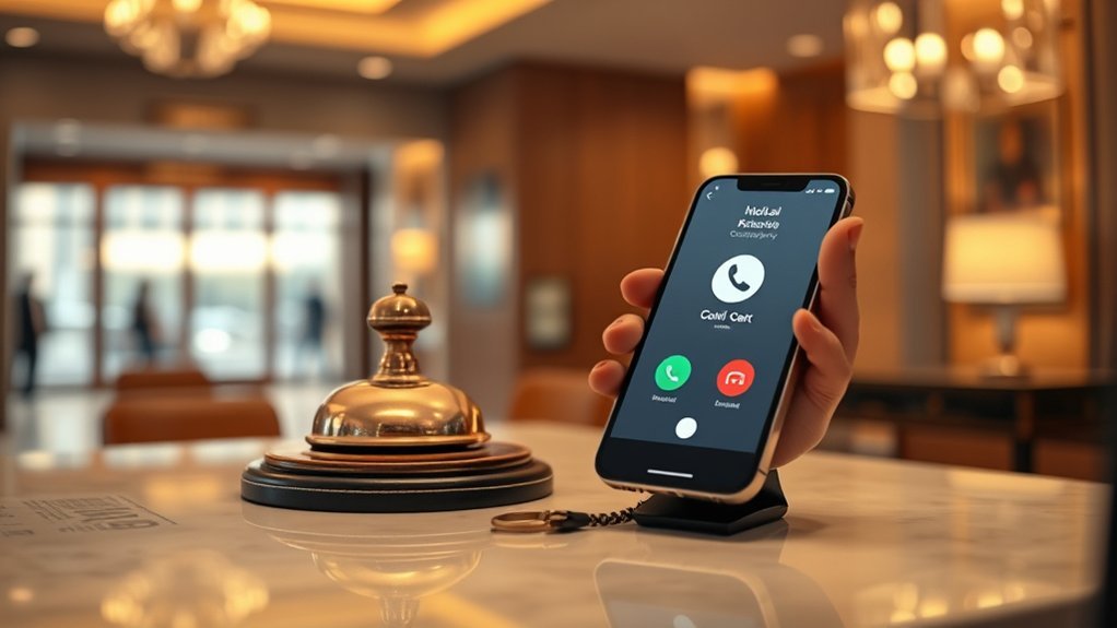 Numbers For Help In Hotel: Complete Hotel Guide traveler checking an official hotel phone number online