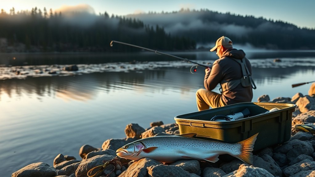 Rainbow trout fishing techniques for Lake Easton, Washington