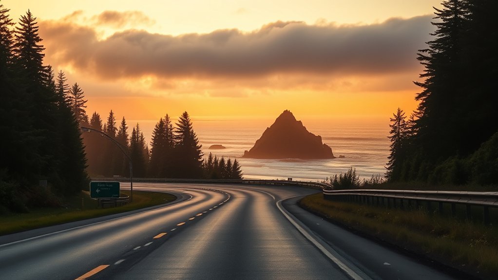 Moss-covered Hoh Rain Forest paired with a rugged Olympic coast beach