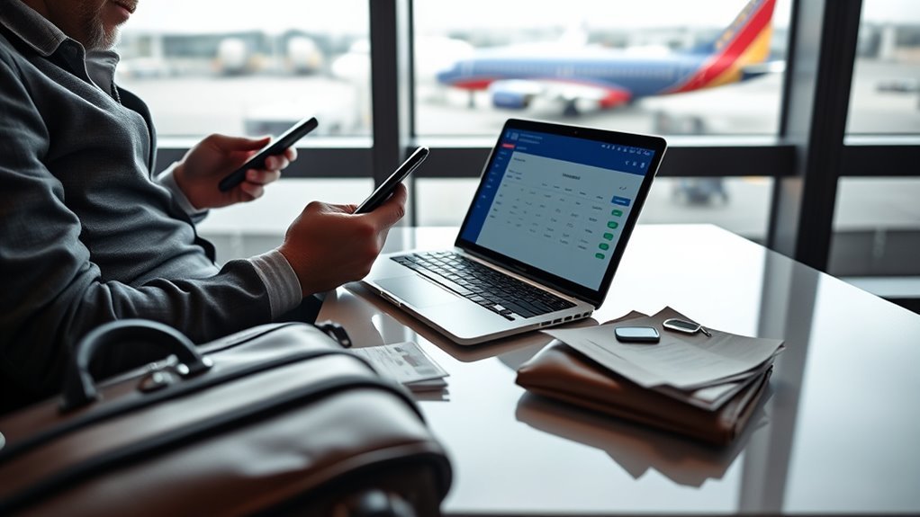 Southwest receipt request for past travel and optional charges