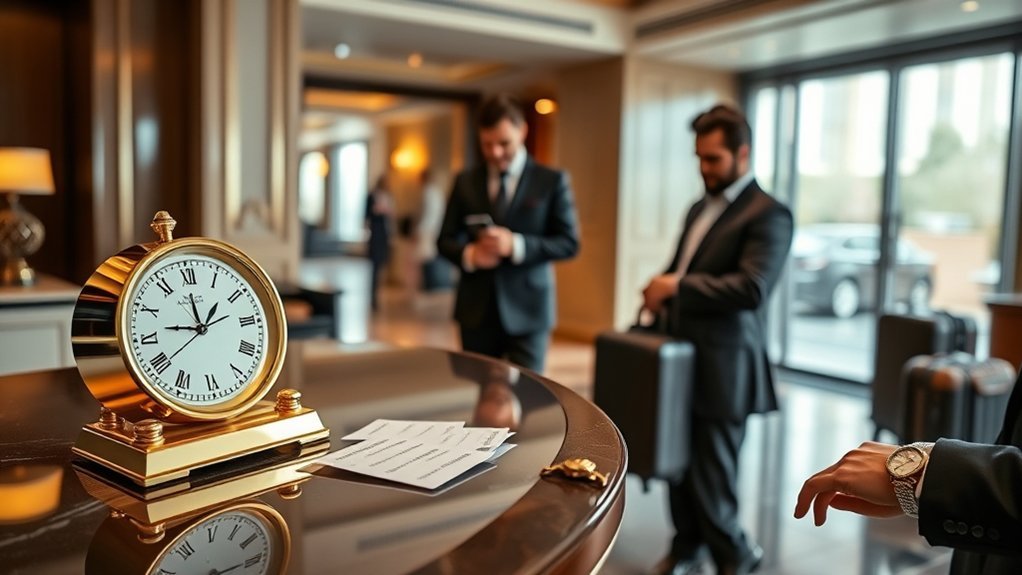 guest requesting early check-in or late check-out at a hotel