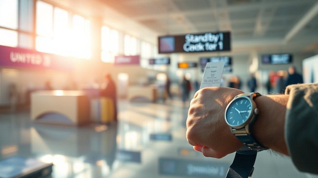 Traveler requesting United same-day standby before departure