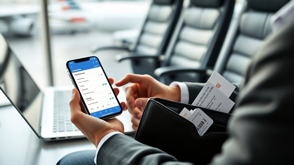 American Airlines receipt lookup page on a laptop