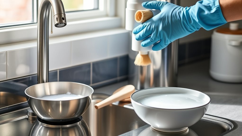 safely cleaning a water purifier and filter housing