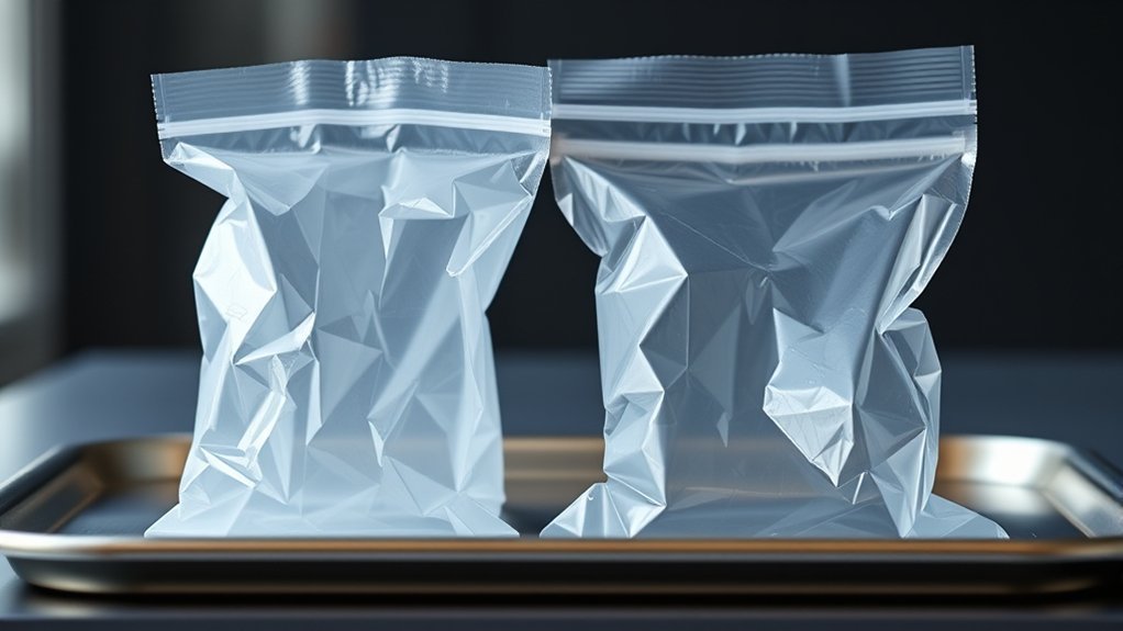 clear sandwich bag used to organize small non-liquid travel items