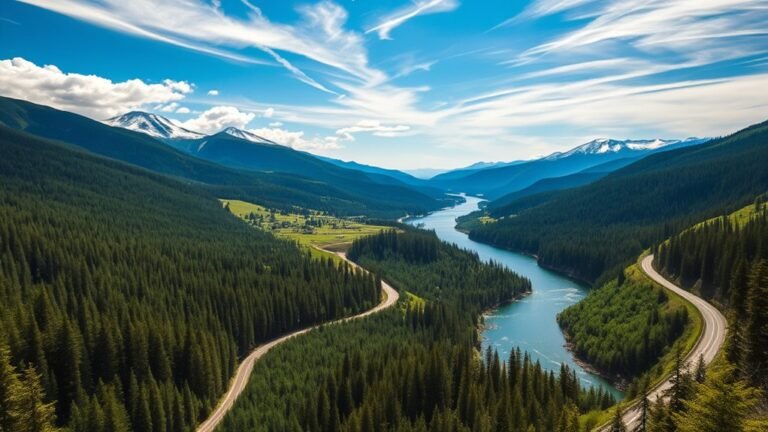 scenic travel guide route