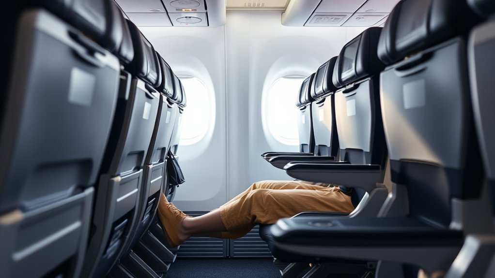 He Pitch Is Normal, As Usual. On Short Flights ...: Everything You Need to Know Diagram showing how airplane seat pitch is measured between consecutive seat rows