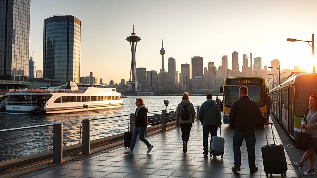 Dungeness Line bus drop-off locations in Seattle