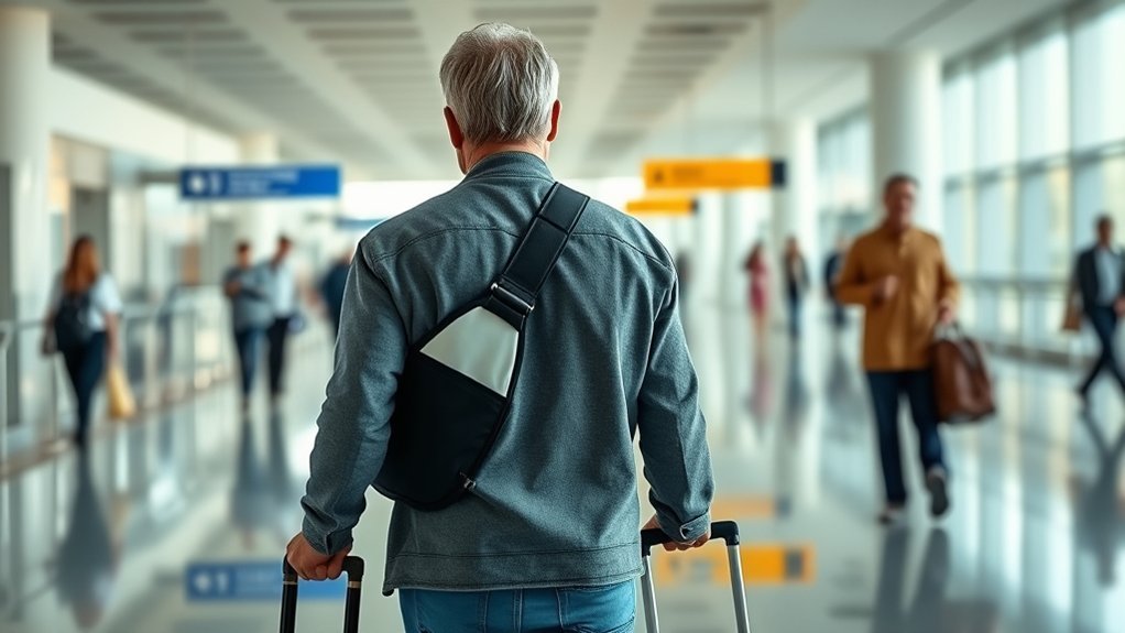 shoulder protection at airport