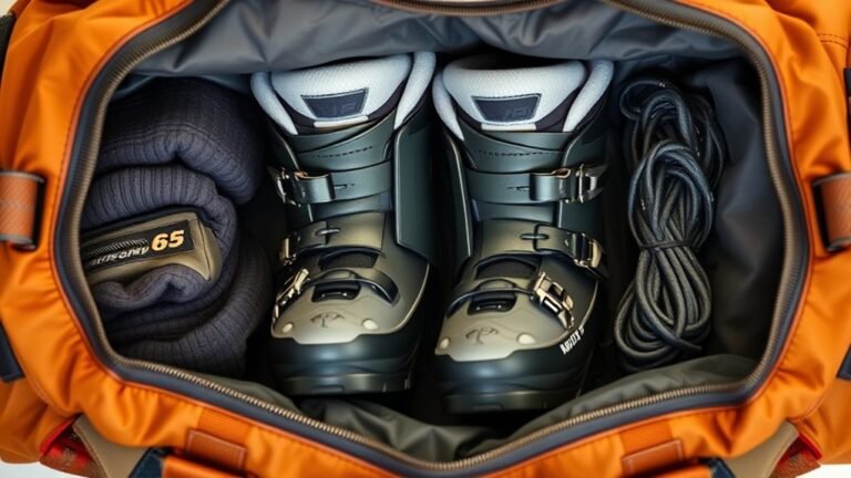 ski boots fit duffel