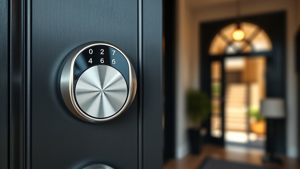 Yale smart lock controlled through a smartphone app