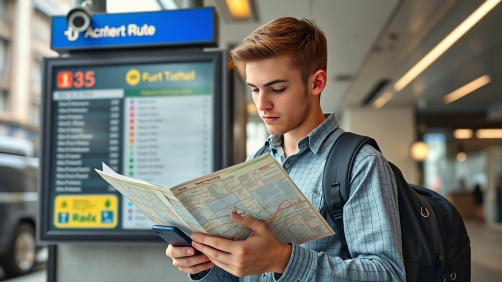 Im Under 21 And I Want to Check: Best Routes & Travel Tips smart planning for safety on a road trip with map and smartphone