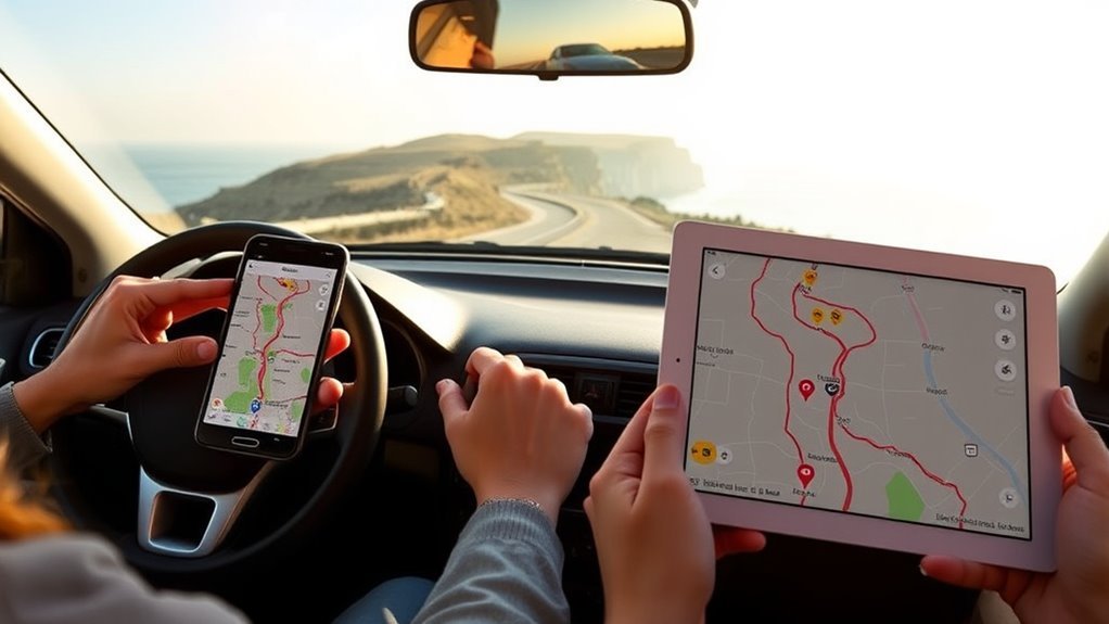How to Order: Best Routes & Travel Tips smartphone apps used for road trip routes fuel stops traffic and itineraries