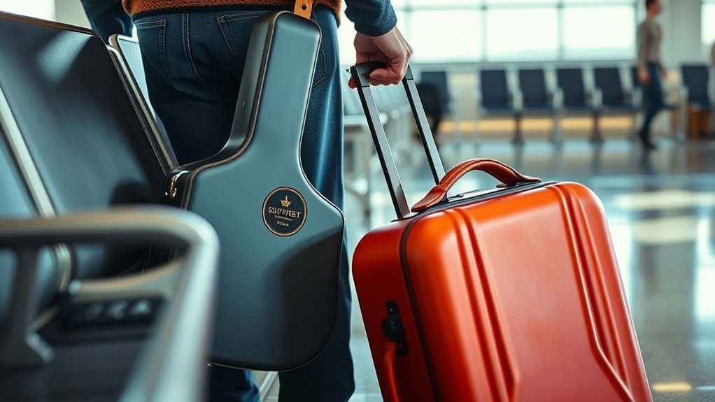 Southwest Airlines traveler verifying luggage dimensions against the 24x16x10 inch carry-on size limit