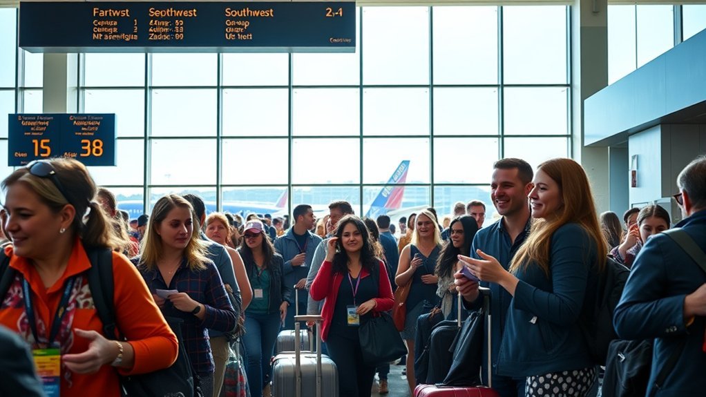 Southwest Seat Selection Process: Complete Guide 2026 Southwest Airlines interactive seat map selection screen on a mobile phone