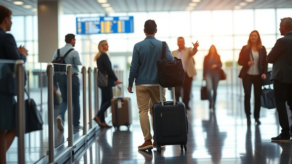 United Airlines standby traveler receiving a confirmed seat assignment