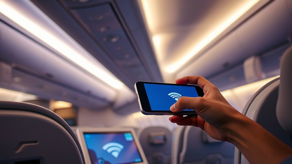 Using Asiana A350 in-flight internet Wi-Fi