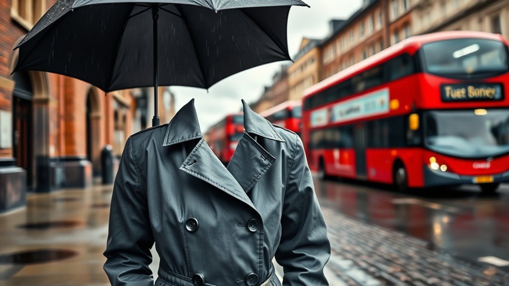 Stylish waterproof trench coats for rainy March days in London