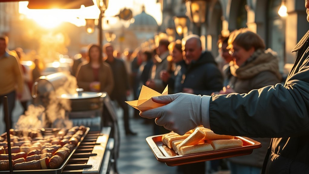 Street-food stands serving quick Turkish meals near Sultanahmet