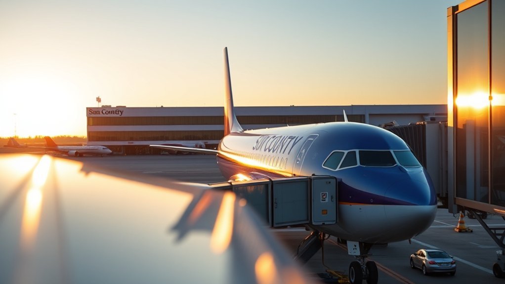 Who Owns Sun Country Airlines? Parent Company & History Sun Country Airlines aircraft representing its ownership by Allegiant Travel Company