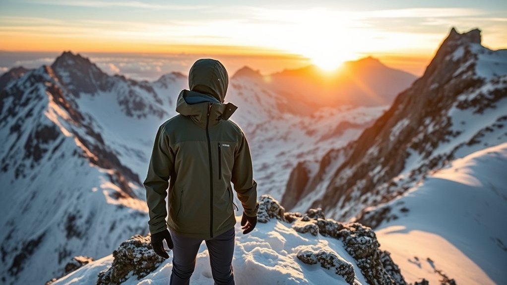 Rab Mythic Alpine recycled shell and hydrophobic down sustainability features