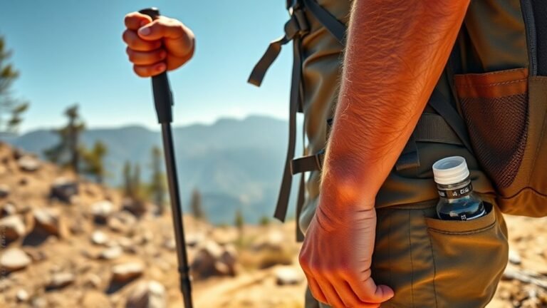 swollen hand from hiking