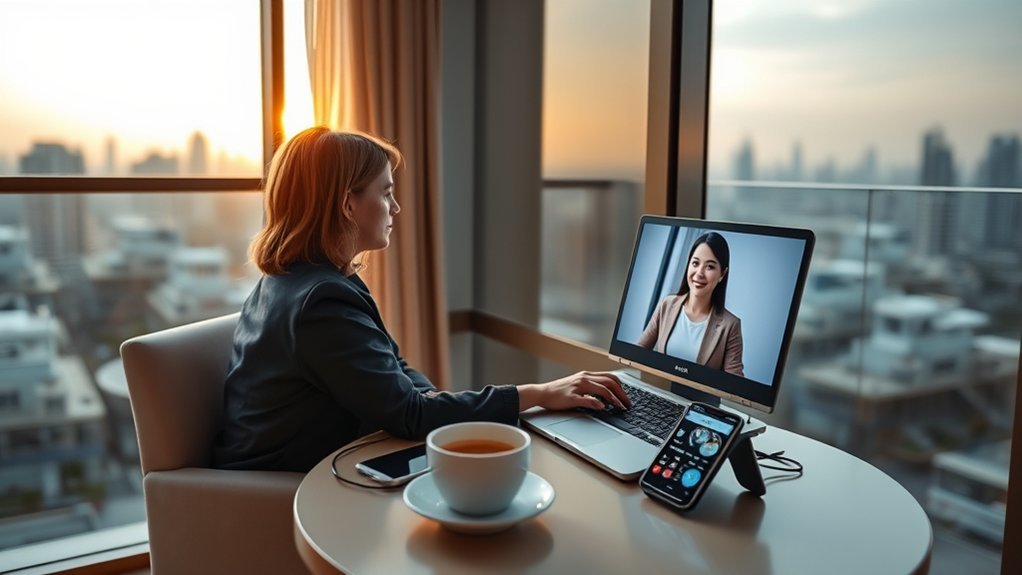 managing time zones and wifi for remote telehealth sessions
