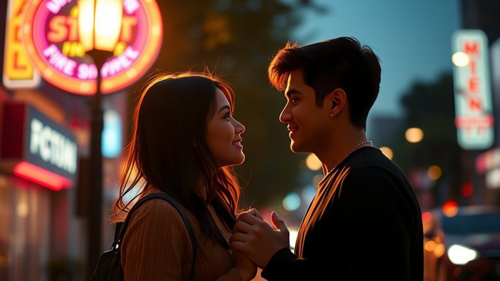 Romantic scene representing Apo Hiking Society's OPM classic When I Met You