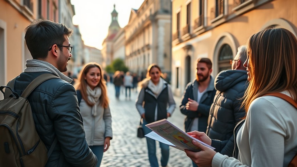 How Much to Tip: Best Routes & Travel Tips Tour guide leading a walking group through New York City landmarks